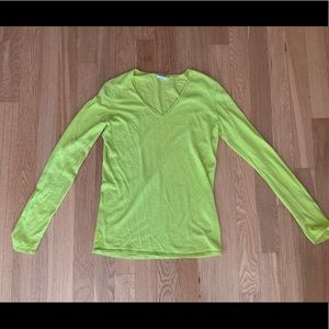 Madewell neon green sweater